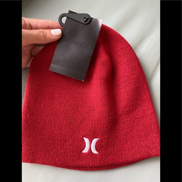 Hurley Accessories - Hurley Knit Beanie Hat Red